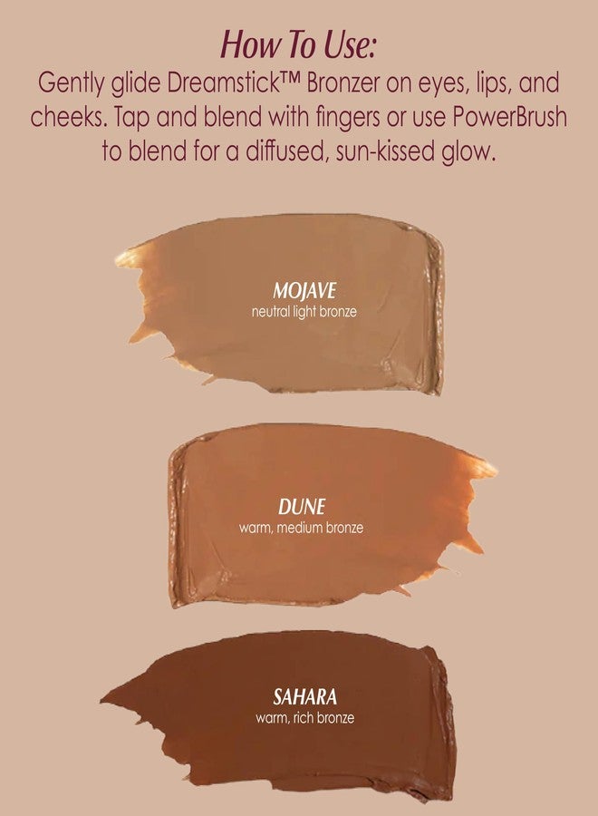 PERSONA Dreamstick Cream Bronzer | Lightweight, Blendable & Non-Comedogenic | With Kaolin, Nylon-12, White & Green Tea Extracts | Vegan, Cruelty-Free Glow Stick (0.31 oz) | Made in USA, Mojave - Image 5
